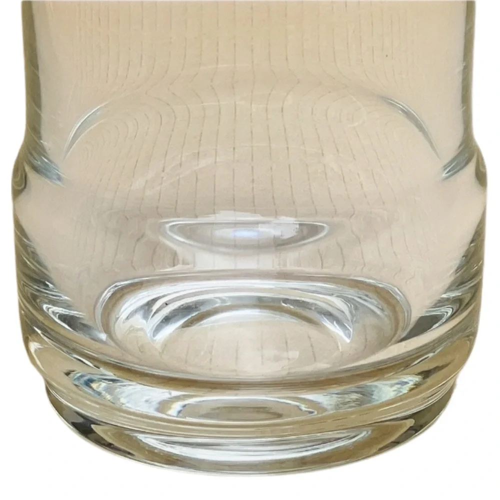 Carl Aubock Martini Pitcher Vintage Mid Century  Clear Glass  Applied Handle